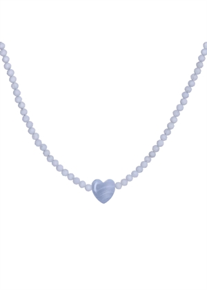 Polly necklace Light Blue Maanesten